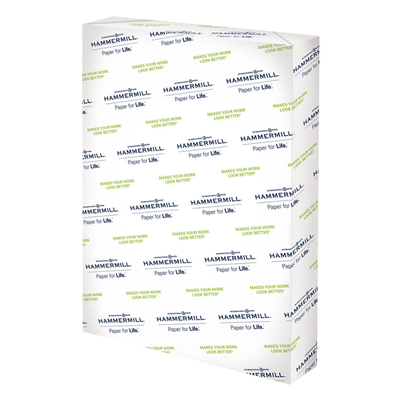 0001019900612_A.jpg Hammermill - Color Copy Paper, 100 Brightness, 12 x 18, Photo White - 500 Sheets/Ream - Image 1