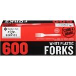 Member's Mark White Plastic Forks (600 ct.)