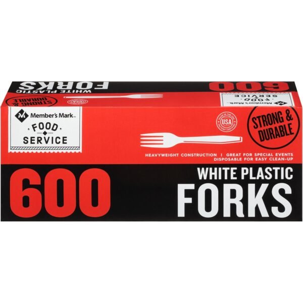 Member's Mark White Plastic Forks (600 ct.)