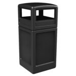 Commercial Zone Square Waste Container with Dome Lid, 42 Gal (Choose Your Color)