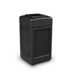 Commercial Zone Square Waste Container, Open Top Lid, 42 gal (Choose Your Color)