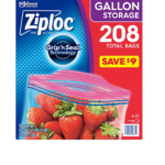 Ziploc Easy Open Tabs Storage Gallon Bags (208 ct.)