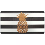 Nicole Miller Anti-Fatigue Kitchen Mat - Gold Pineapple Print