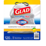 Glad ForceFlex Plus Tall Kitchen Trash Bags �C With Clorox, Lemon Fresh Bleach Scent (13 gal. 120 ct.)