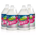 OdoBan 3-in-1 Concentration Carpet Cleaner Solution, Fragrance Free (1 gal., 4 pk.)