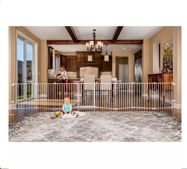 18.1_abfec26f-6c3c-4c0e-abea-1565a39612d7.png Regalo 8-Panel Super Wide Baby Gate and Play Yard - Image 1