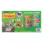 Purina Friskies Pate Wet Cat Food, Variety Pack (5.5 oz., 60 ct.)
