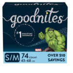 Goodnites Bedtime Underwear for Boys (Choose Your Size)