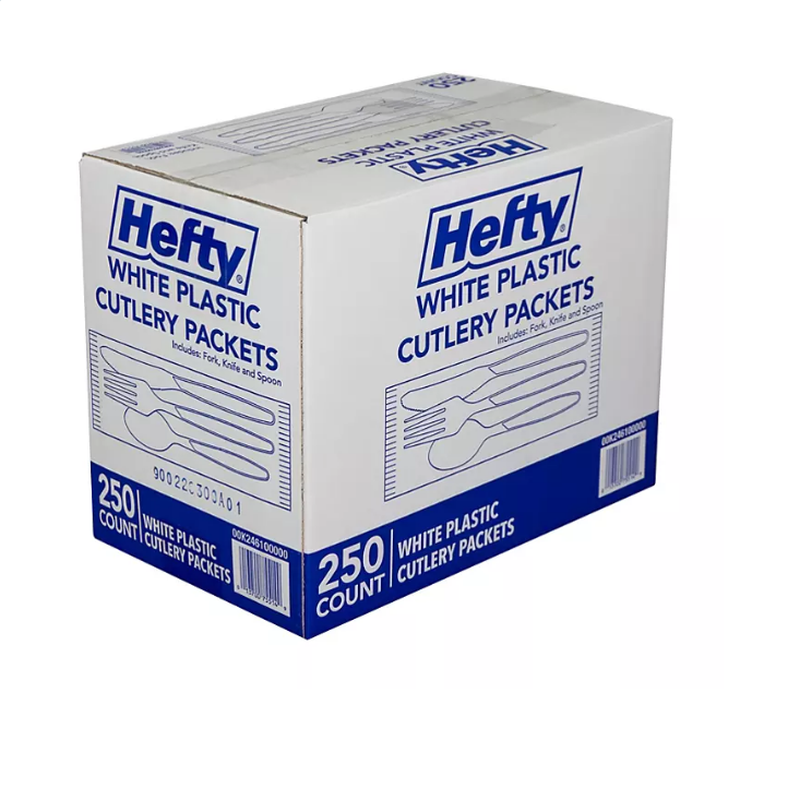26.1_401d8d1b-d75a-4341-9e0c-c90ec014f22b.png Hefty Wrapped Plastic Cutlery Combo Packs (250 ct.) - Image 1