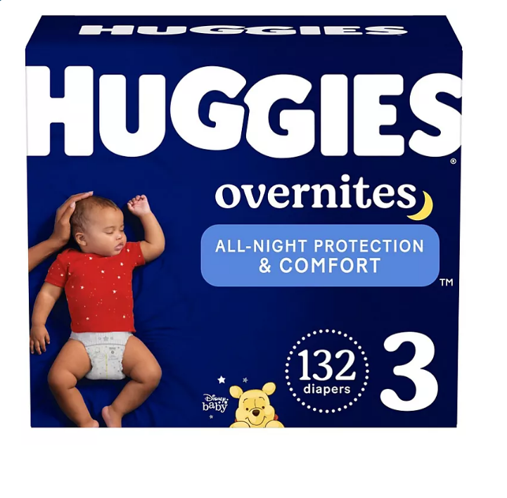 33.1_1c0788bd-5328-4ad9-a863-368bd35572a8.png Huggies Overnites Nighttime Baby Diapers (Choose Your Size) - Image 1