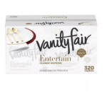 Vanity Fair Entertain 3-Ply Paper Napkins, White (320 ct.)