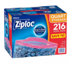 Ziploc Storage Quart Bags with Grip 'n Seal Technology (216 ct.)