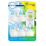 Febreze Fade Defy PLUG Air Freshener, Linen & Sky + Gain Original (1 Warmer + 5 Refills)