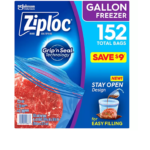 Ziploc Easy Open Tabs Freezer Gallon Bags (152 ct.)