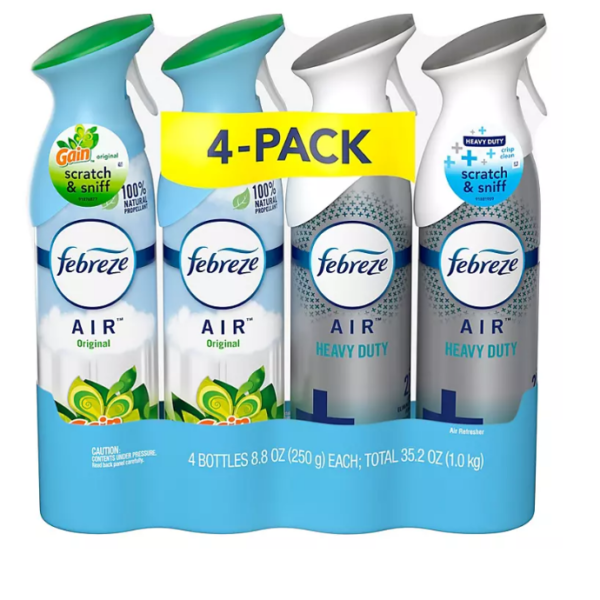Febreze Air Effects Air Freshener Spray, 4 pk.