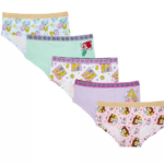 Licensed Girls Briefs, 5 Pack