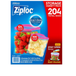 Ziploc? Brand Storage Gallon and Storage Quart Bags with Grip 'n Seal Technology, (204 ct.)
