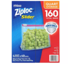 Ziploc Storage Slider Quart Bags (160 ct.)