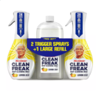 Mr. Clean, Clean Freak Deep Cleaning Mist Multi-Surface Spray + Refill, Febreze Lemon Zest (62.9 fl. oz. total)