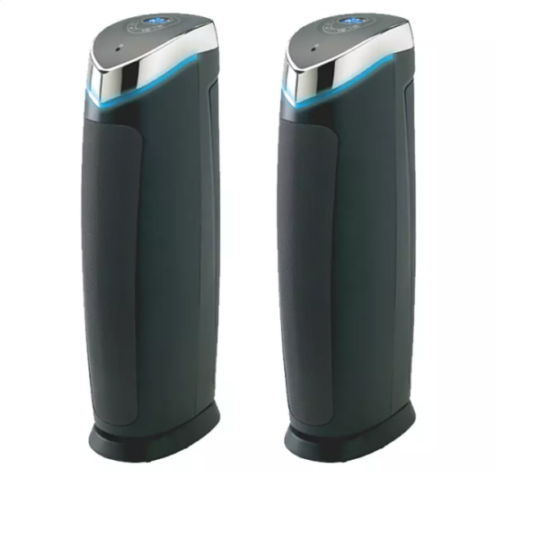 5 in 1 Air Purifier With Pet Pure True HEPA Filter, UVC Sanitizer, Odor Reduction, 2 Pack