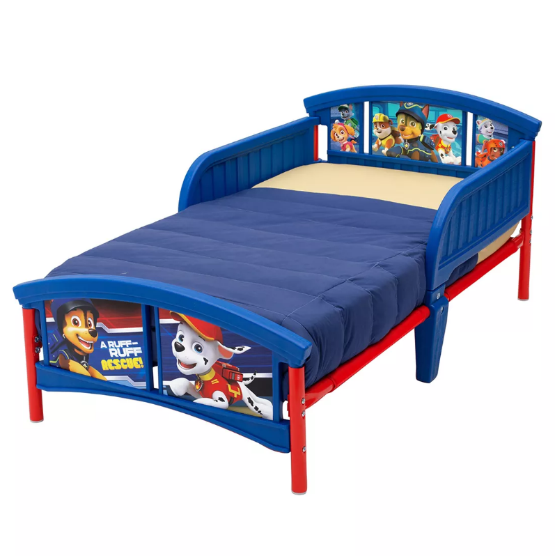 7.1_bb7735f4-e7c8-479e-8405-ef25a935f851.png Delta Children Nickelodeon PAW Patrol Plastic Toddler Bed - Image 1