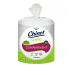 Chinet Classic White 10-3/8" Dinner 3-Compartment Plates (165 ct.)